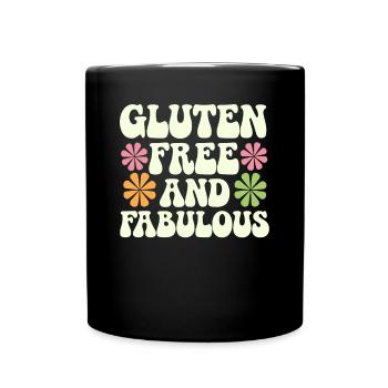 Glutenfrei Und Fabelhaft - Tasse einfarbig - Schwarz - Vorne