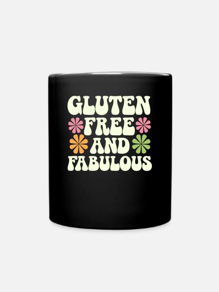 Glutenfrei Und Fabelhaft - Tasse einfarbig - Schwarz