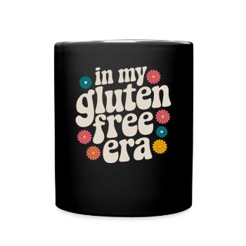 In my gluten-free era - Full Colour Mug - black - Front