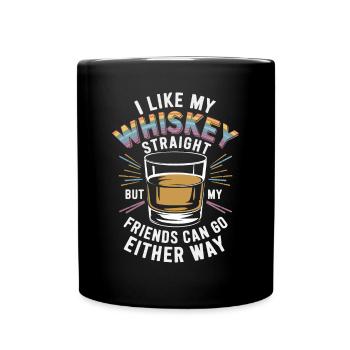 LGBTQ Ally LGBT Pride Month Rainbow - Full Colour Mug - black - Front