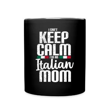 Mère Italienne - Drôle de dicton - Mug uni - noir - Devant