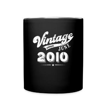Millésime depuis Juin 2010 Cadeau d’anniversaire - Mug uni - noir - Devant