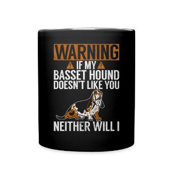 Cadeaux Basset Hound - Mug uni - noir - Devant