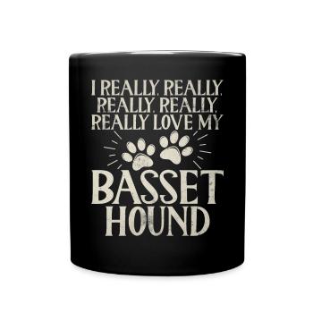 Cadeaux Basset Hound - Mug uni - noir - Devant