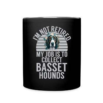 Cadeaux Basset Hound - Mug uni - noir - Devant