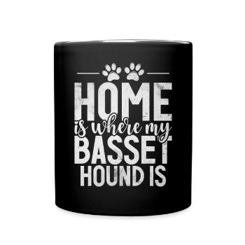 Cadeaux Basset Hound - Mug uni - noir - Devant