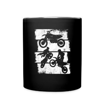 Motocross Sketch - Full Colour Mug - black - Front