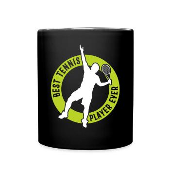 Best Tennis Player ever - Tennis Player Tennis - Tasse einfarbig - Schwarz - Vorne