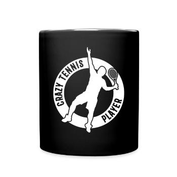 Crazy Tennis Player - Tennis Sport Tennis Player - Mug uni - noir - Devant