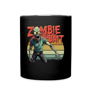 Halloween Zombie Design - Tasse einfarbig - Schwarz - Vorne
