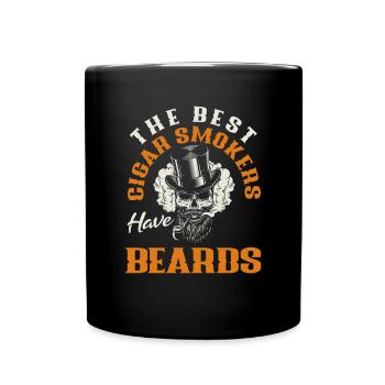 Bartpflege Bart Liebhaber Männer Bart - Tasse einfarbig - Schwarz - Vorne