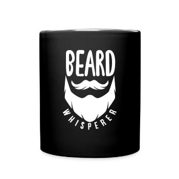 Bartpflege Bart Liebhaber Männer Bart - Tasse einfarbig - Schwarz - Vorne