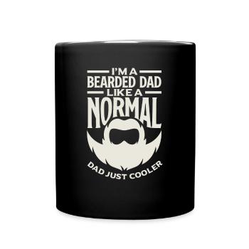 Bartpflege Bart Liebhaber Männer Bart - Tasse einfarbig - Schwarz - Vorne