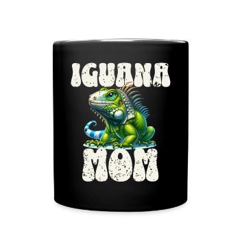 Leguan - Tasse einfarbig - Schwarz - Vorne