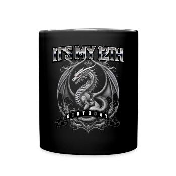 Dragon 12e anniversaire Dragon - Mug uni - noir - Devant