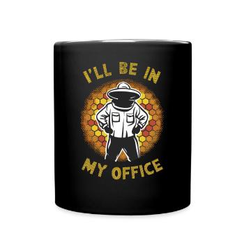 Funny Beekeeper I'll Be In My Office - Full Colour Mug - black - Front