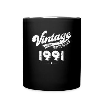 Millésime depuis Septembre 1991 Cadeau d’anniversaire - Mug uni - noir - Devant