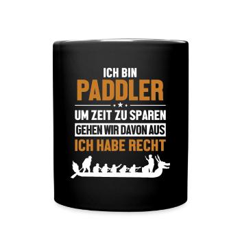 Chapeau de pagayeur immer Recht Drummer Team Paddler - Mug uni - noir - Devant