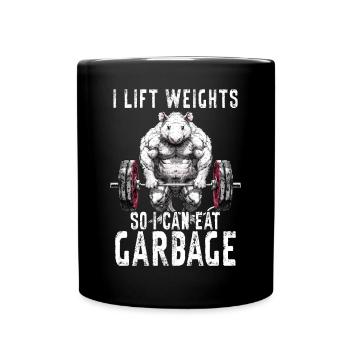 Opossum Workout Haltérophilie Gym Cadeau - Mug uni - noir - Devant
