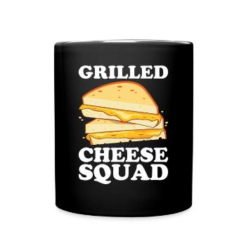 Grillkäse Gegrillter Käse Foodie Käse Sandwich - Tasse einfarbig - Schwarz - Vorne