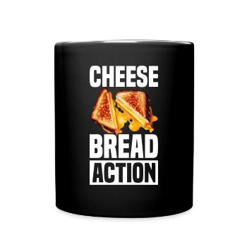 Grilled Cheese Grilled Cheese Foodie Cheese Sandwich - Mug uni - noir - Devant