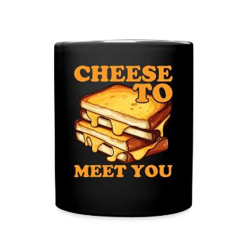 Grilled Cheese Grilled Cheese Foodie Cheese Sandwich - Mug uni - noir - Devant