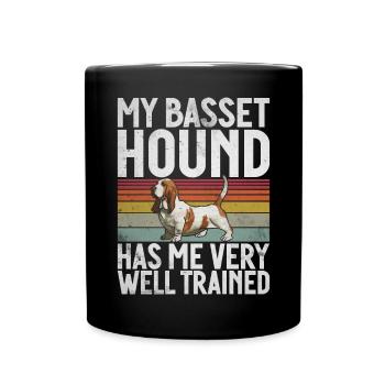 Cadeaux Basset Hound - Mug uni - noir - Devant