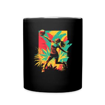 Joueur de volley-ball - Mug uni - noir - Devant