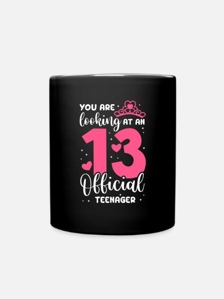 Teenager Teenie Teen Teens Teeny Geschenk - Tasse einfarbig - Schwarz