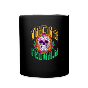 Tequila Sunrise Booze Party Mexico Gift - Full Colour Mug - black - Front