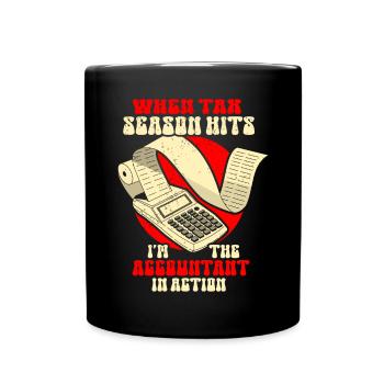 Accounting Secretary of Accountants Accounting - Full Colour Mug - black - Front