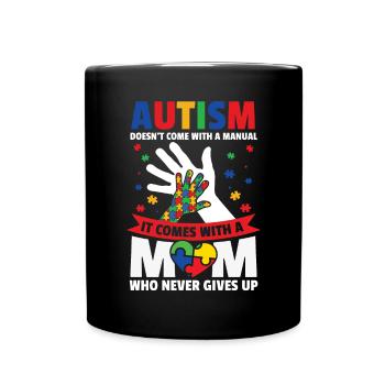 Autismus Awareness Day Autist Geschenk - Tasse einfarbig - Schwarz - Vorne