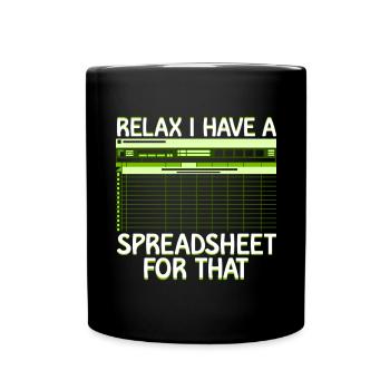 Accounting Secretary of Accountants Accounting - Full Colour Mug - black - Front