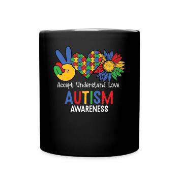 Journée de sensibilisation à l’autisme Cadeau autiste - Mug uni - noir - Devant