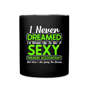 Accounting Secretary of Accountants Accounting - Full Colour Mug - black - Front