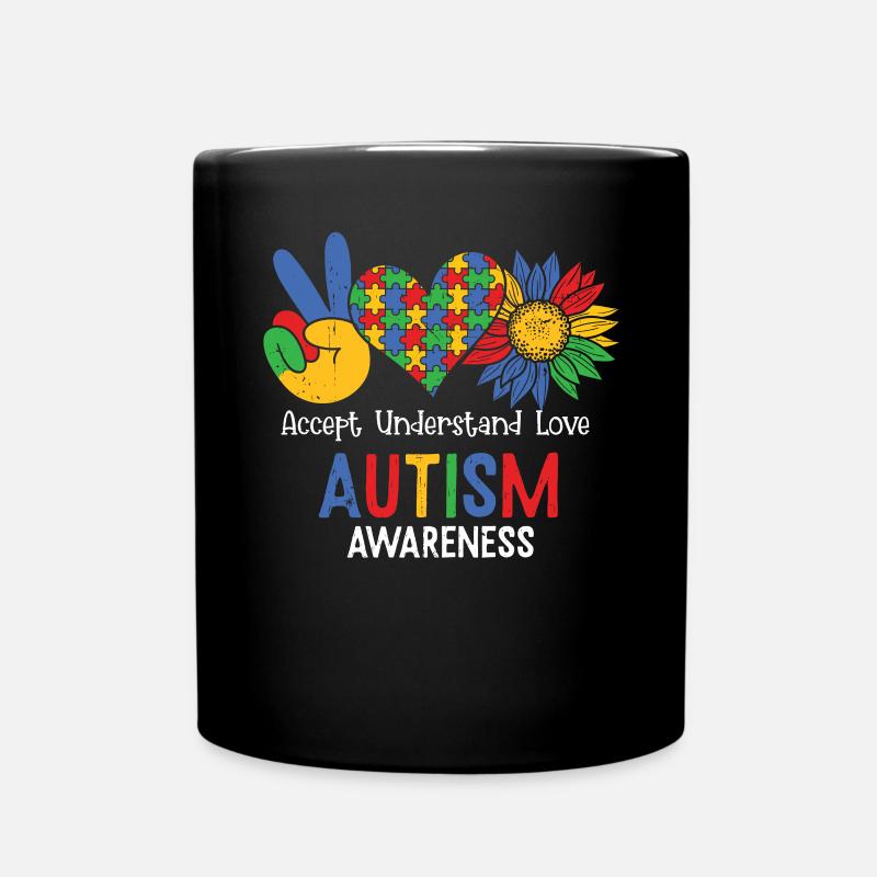 Autismus - Tasse einfarbig - Schwarz