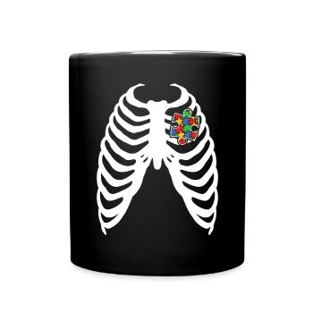 Autismus Awareness Day Autist Geschenk - Tasse einfarbig - Schwarz - Vorne