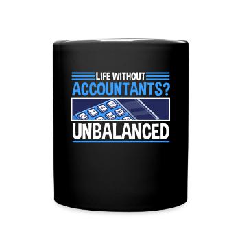 Accounting Secretary of Accountants Accounting - Full Colour Mug - black - Front
