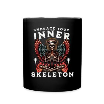 Embrassez votre squelette intérieur angélique - Mug uni - noir - Devant