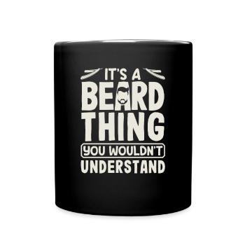 Beard Care Beard Lover Men Beard - Full Colour Mug - black - Front