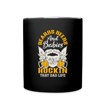 Beard Care Beard Lover Men Beard - Full Colour Mug - black - Front