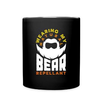 Bartpflege Bart Liebhaber Männer Bart - Tasse einfarbig - Schwarz - Vorne