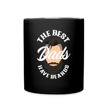 Bartpflege Bart Liebhaber Männer Bart - Tasse einfarbig - Schwarz - Vorne