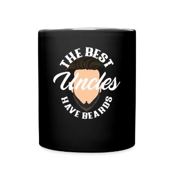 Bartpflege Bart Liebhaber Männer Bart - Tasse einfarbig - Schwarz - Vorne