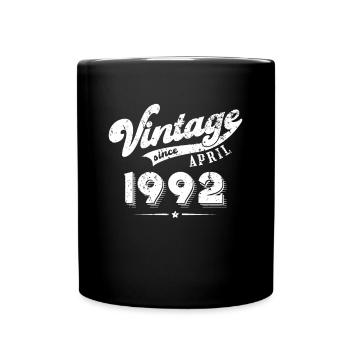 Vintage depuis Avril 1992 Cadeau d’anniversaire - Mug uni - noir - Devant