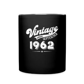 Millésime depuis Septembre 1962 Cadeau d’anniversaire - Mug uni - noir - Devant
