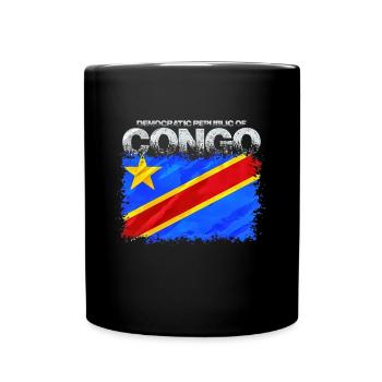 Kongo - Tasse einfarbig - Schwarz - Vorne