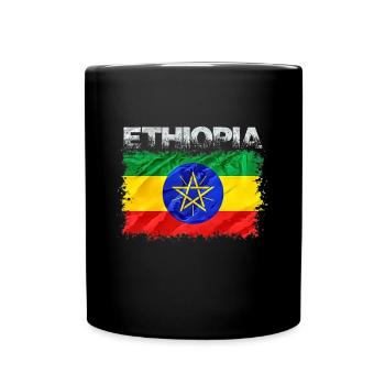 Ethiopia - Full Colour Mug - black - Front