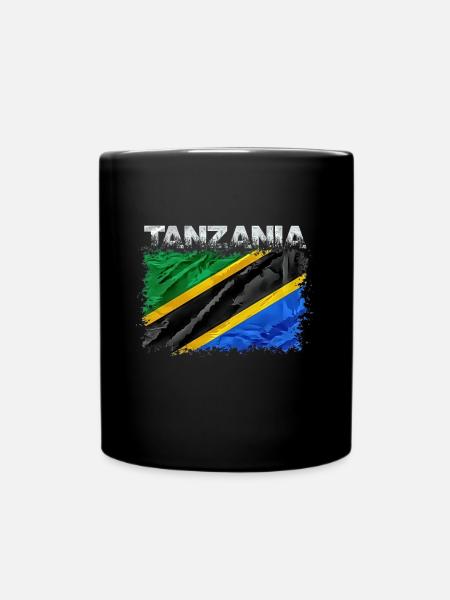 Tansania - Tasse einfarbig - Schwarz