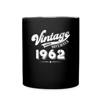 Millésime depuis Novembre 1962 Cadeau d’anniversaire - Mug uni - noir - Devant